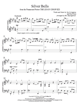 page one of Silver Bells (Educational Piano)