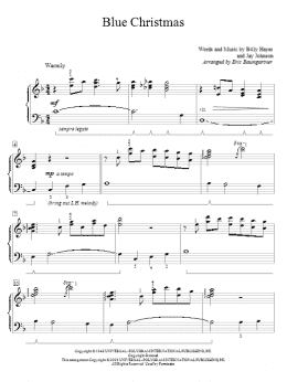 page one of Blue Christmas (Educational Piano)