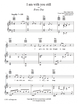 page one of I Am With You Still (Piano, Vocal & Guitar Chords (Right-Hand Melody))