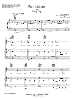 page one of Pray With Me (Piano, Vocal & Guitar Chords (Right-Hand Melody))