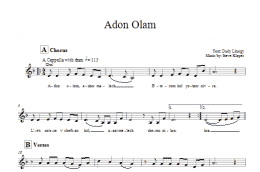 page one of Adon Olam (Lead Sheet / Fake Book)