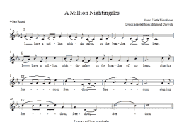 page one of I Have a Million Nightingales (4-Part Choir)