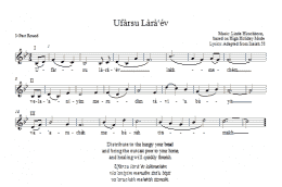 page one of Ufarsu Lara'ev (3-Part Mixed Choir)