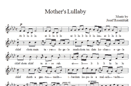 page one of Mother's Lullaby (Choir)