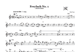 page one of Freylach No. 1 (Jewish Dance) (Lead Sheet / Fake Book)