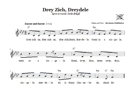 page one of Drey Zich, Dreydele (Spin Around, Little Dreydl) (Lead Sheet / Fake Book)