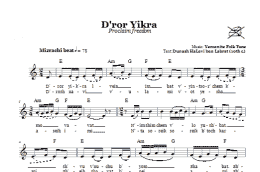 page one of D'ror Yikra (Proclaim Freedom) (Lead Sheet / Fake Book)