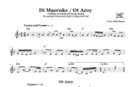 page one of Di Mazinke/Ot Azoy (Wedding Crowning Ceremony Medley) (Lead Sheet / Fake Book)