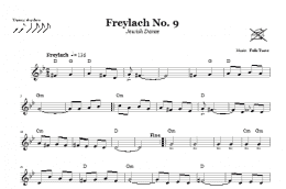 page one of Freylach No. 9 (Jewish Dance) (Lead Sheet / Fake Book)
