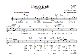 page one of L'chah Dodi (Come, My Beloved) (Lead Sheet / Fake Book)