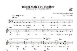 page one of Hinei Mah Tov Medley (Behold How Good And Pleasant It Is) (Lead Sheet / Fake Book)