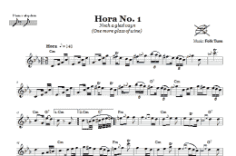 page one of Hora No. 1 (Noch A Glezl Vayn (One More Glass Of Wine)) (Lead Sheet / Fake Book)