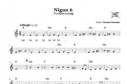 page one of Nigun 6 (Wordless Melody) (Lead Sheet / Fake Book)