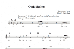 page one of Oseh Shalom (Lead Sheet / Fake Book)