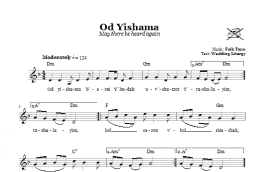page one of Od Yishama (May There Be Heard Again) (Lead Sheet / Fake Book)
