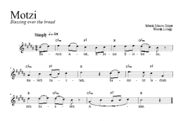 page one of Motzi (Lead Sheet / Fake Book)