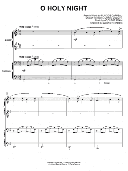 page one of O Holy Night (Piano Duet)