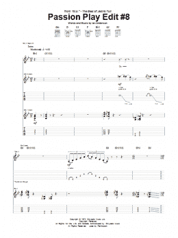 page one of Passion Play Edit #8 (Guitar Tab)