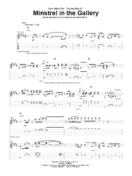 page one of Minstrel In The Gallery (Guitar Tab)