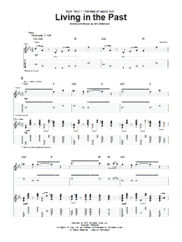 page one of Living In The Past (Guitar Tab)