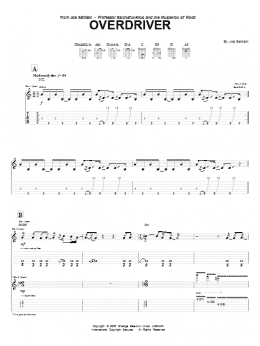 page one of Overdriver (Guitar Tab)