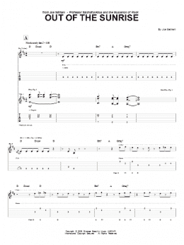 page one of Out Of The Sunrise (Guitar Tab)