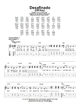 page one of Desafinado (Off Key) (Easy Guitar Tab)