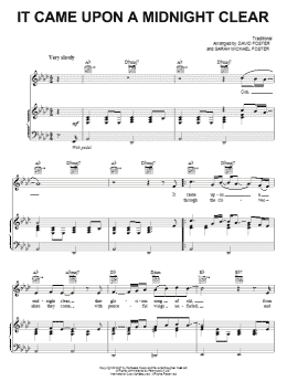 page one of It Came Upon A Midnight Clear (Piano, Vocal & Guitar Chords (Right-Hand Melody))