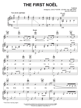page one of The First Noel (Piano, Vocal & Guitar Chords (Right-Hand Melody))