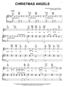 page one of Christmas Angels (Piano, Vocal & Guitar Chords (Right-Hand Melody))