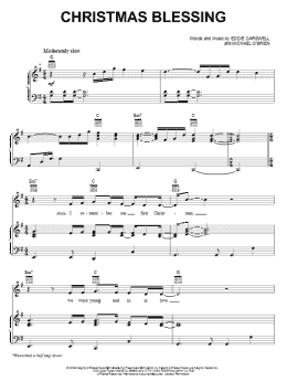 page one of Christmas Blessing (Piano, Vocal & Guitar Chords (Right-Hand Melody))