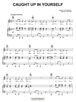 page one of Caught Up In Yourself (Piano, Vocal & Guitar Chords (Right-Hand Melody))