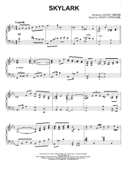 page one of Skylark (Piano Solo)