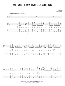page one of Me And My Bass Guitar (Bass Guitar Tab)