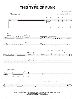 page one of This Type Of Funk (Bass Guitar Tab)