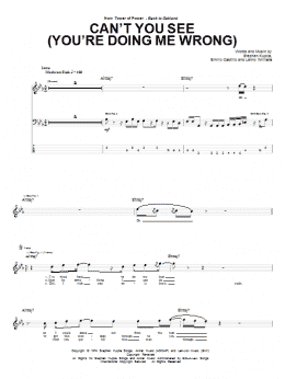 page one of Can't You See (You're Doing Me Wrong) (Bass Guitar Tab)