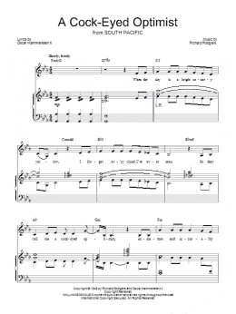 page one of A Cockeyed Optimist (Piano, Vocal & Guitar Chords (Right-Hand Melody))