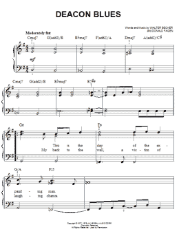 page one of Deacon Blues (Easy Piano)