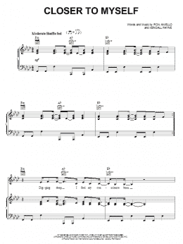 page one of Closer To Myself (Piano, Vocal & Guitar Chords (Right-Hand Melody))