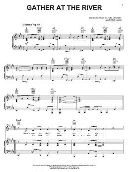 page one of Gather At The River (Piano, Vocal & Guitar Chords (Right-Hand Melody))