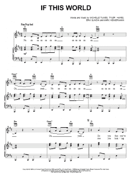 page one of If This World (Piano, Vocal & Guitar Chords (Right-Hand Melody))