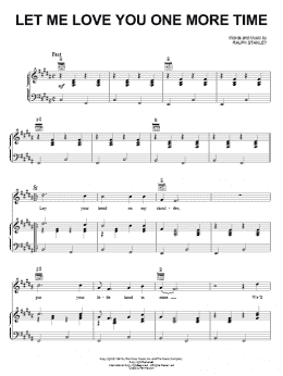 page one of Let Me Love You One More Time (Piano, Vocal & Guitar Chords (Right-Hand Melody))