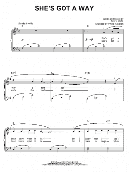 page one of She's Got A Way (arr. Phillip Keveren) (Easy Piano)