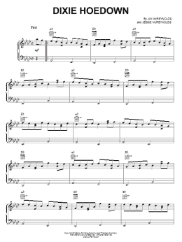page one of Dixie Hoedown (Piano Solo)