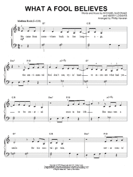 page one of What A Fool Believes (arr. Phillip Keveren) (Piano Solo)