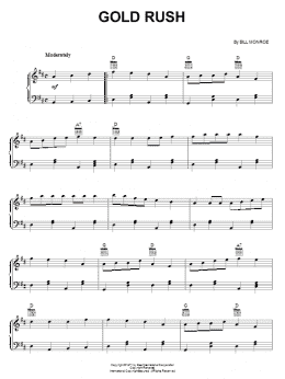 page one of Gold Rush (Piano Solo)