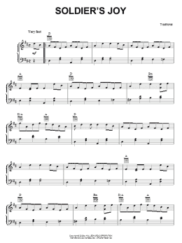 page one of Soldier's Joy (Piano Solo)