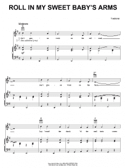 page one of Roll In My Sweet Baby's Arms (Piano, Vocal & Guitar Chords (Right-Hand Melody))