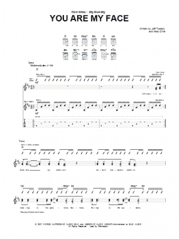 page one of You Are My Face (Guitar Tab)