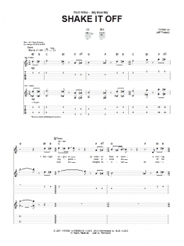 page one of Shake It Off (Guitar Tab)